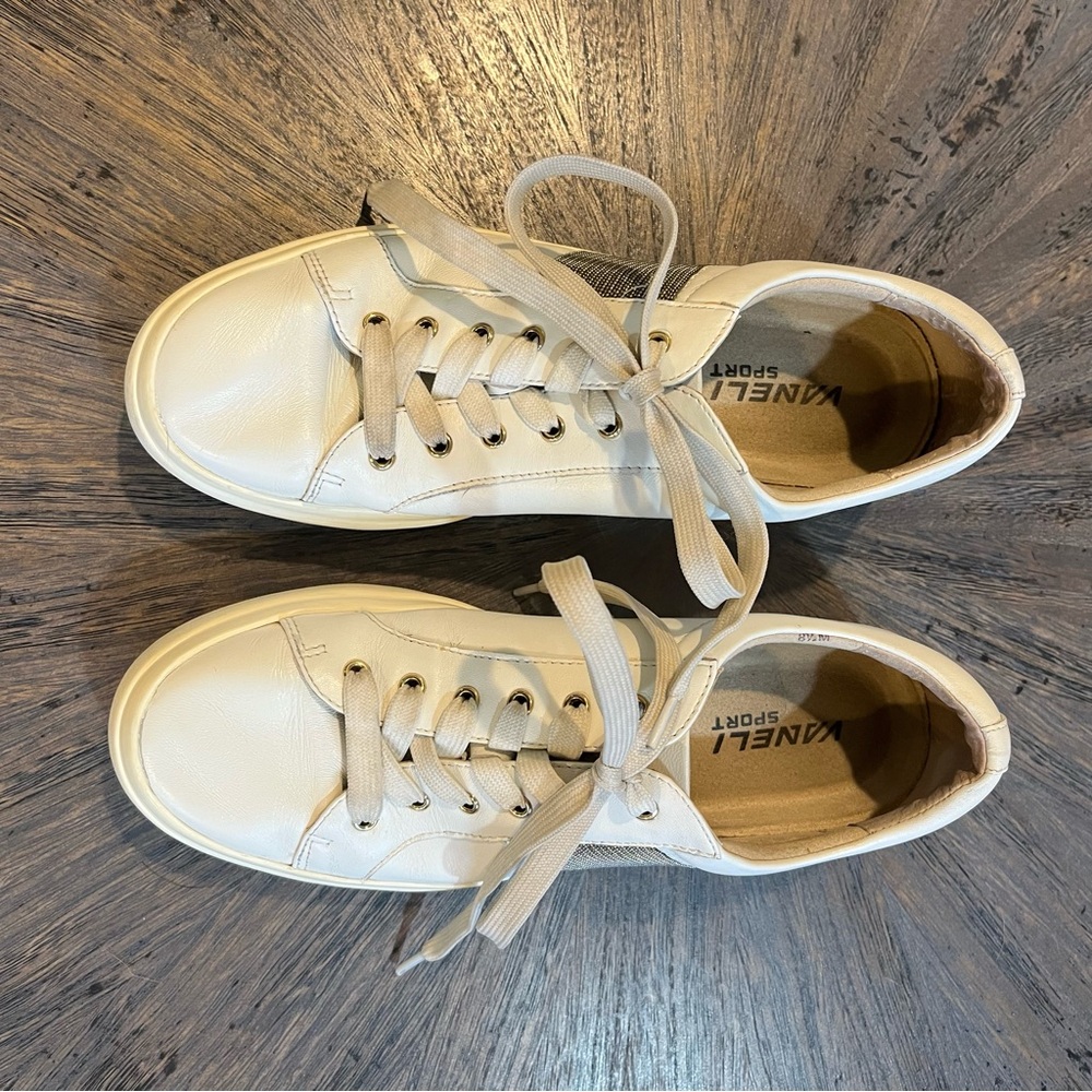 Vaneli Women’s Yavin White Nappa Casual Sneakers. Size 8.5. - Picture 2 of 10